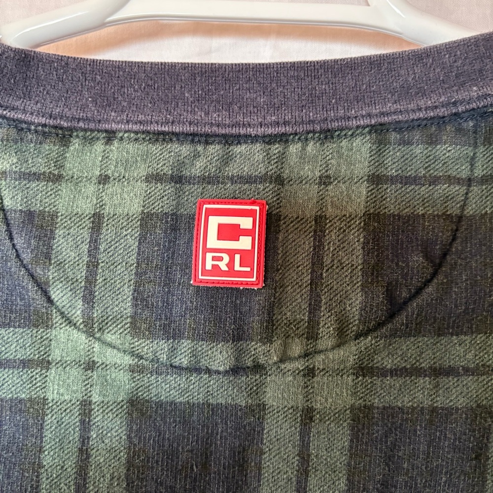 Vintage Chaps Ralph Lauren Green Plaid Crew Neck Sweatshirt XL - Picture 7 of 7